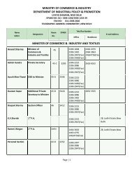 ministry of commerce & industry - Department Of Industrial Policy ...