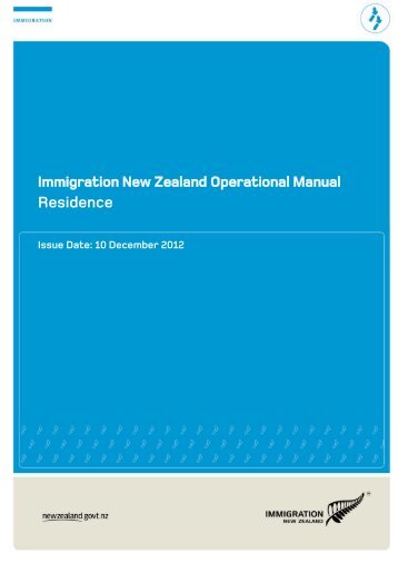 Residence PDF - Immigration New Zealand