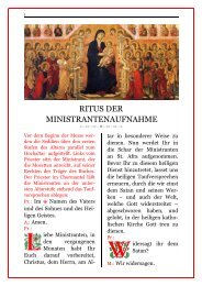 Ritus als PDF - Institut St. Philipp Neri