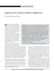 Progesterone Use to Reverse the Effects of Mifepristone (December)