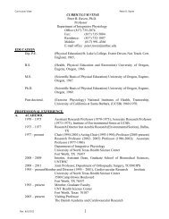 Curriculum Vitae of Peter Raven - American Physiological Society