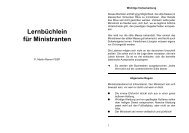 Lernbüchlein für Ministranten - Introibo.net