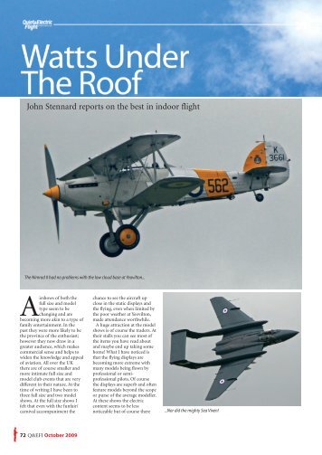 John Stennard reports on the best in indoor flight - Flying Toys Ltd