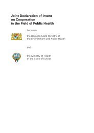 Joint Declaration of Intent on Cooperation in the Field of Public Health