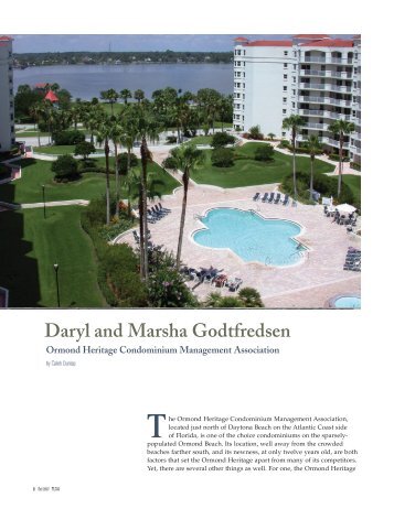 Daryl and Marsha Godtfredsen - Florida Community Association ...
