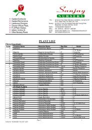 PLANT LIST