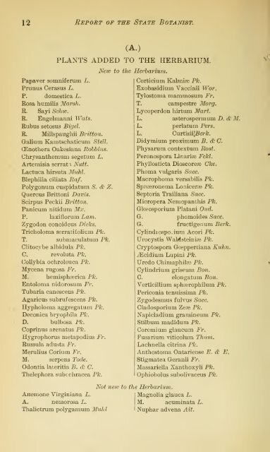 Annual Report of the State Botanist 1892 - MykoWeb