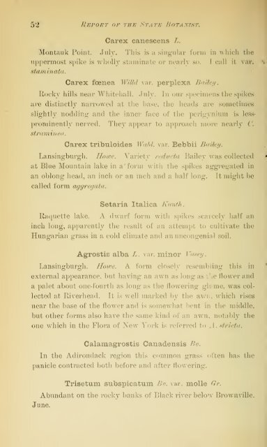 Annual Report of the State Botanist 1892 - MykoWeb