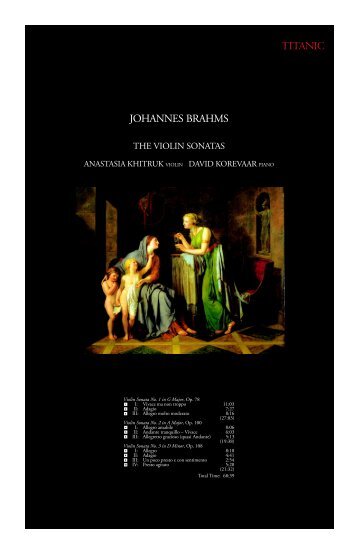 Johannes Brahms - Titanic Records