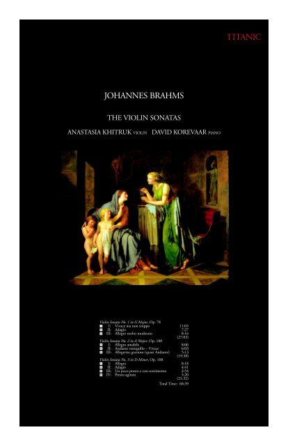 Johannes Brahms - Titanic Records