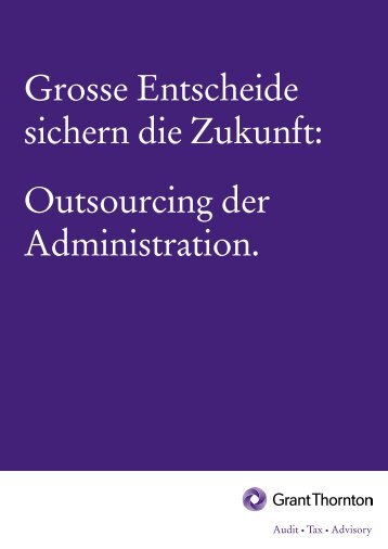 Outsourcing der Administration. - Grant Thornton Schweiz
