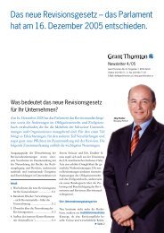 Das neue Revisionsgesetz - Grant Thornton Schweiz