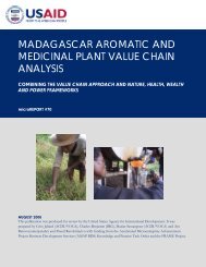 Madagascar Aromatic and Medicinal Plants Value - Microlinks