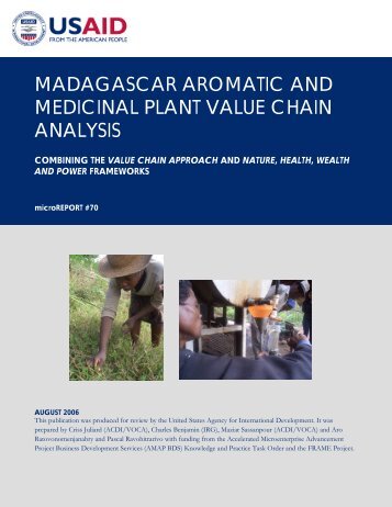 Madagascar Aromatic and Medicinal Plants Value - Microlinks