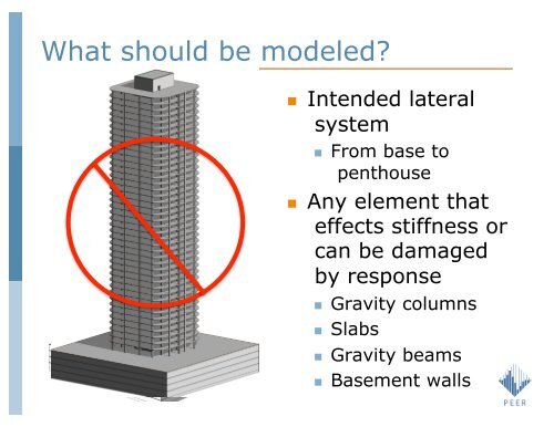 PEER Tall Building Seismic Design Guidelines