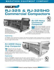 RJ-325 - Marathon Equipment Company