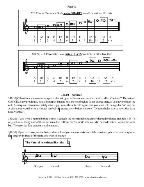 1.00 - How to Read Music - by Pebber Brown ... - PB Guitar Studios