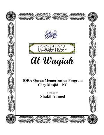 Surah Al-Waqiah - Cary Masjid