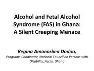 Alcohol and FASD Epidemic in Ghana