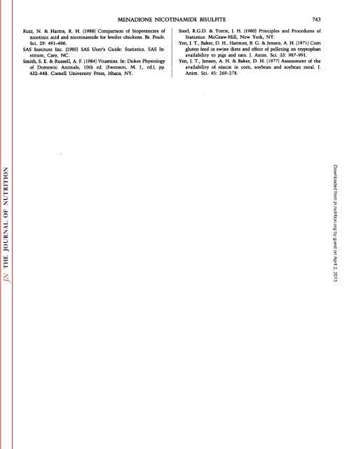 Menadione Nicotinamide Bisulfite Is a BÃƒÂ®oactÃƒÂ®ve Source of ...