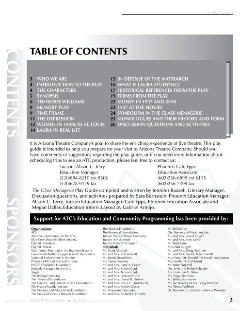 Play Guide [1.2MB PDF] - Arizona Theatre Company