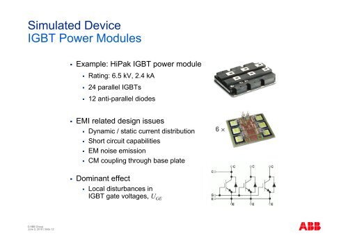 EMC Simulations of Power Electronic Devices and Systems - serec