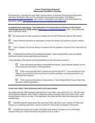 Author Manuscript and Cover Letter Checklist - American ...