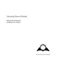 Manuscript Text Guidelines - University Press of Florida