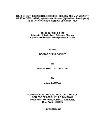 Hyblaeidae : Lepidoptera - ETD | Electronic Theses and ...