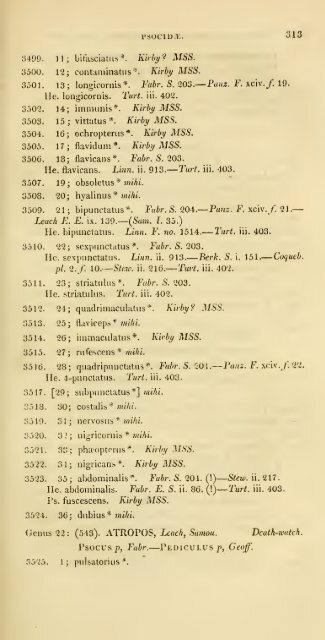 Stephens, J. F. 1829b. A systematic catalogue of British