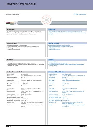 kaweflex 3333 sk-c-pur kaweflex 3333 sk-c-pur - TKD KABEL GmbH