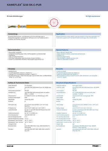 kaweflex 3230 sk-c-pur kaweflex 3230 sk-c-pur - TKD KABEL GmbH