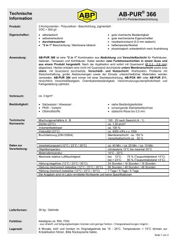 AB-PUR 366 - AB-Polymerchemie