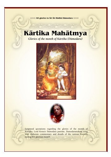 Karttik Mahatmya .pdf - New Zealand Hare Krishna Spiritual ...