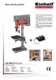 SB 1020/1 D Pillar Drill Many sided & powerful!