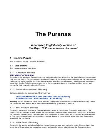 The Puranas