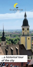 ...a historical tour of the city - Crailsheim