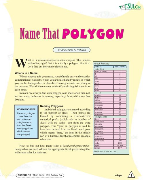 What Is A Polygon With 100 Sides Called