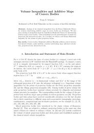 Volume Inequalities and Additive Maps of Convex Bodies