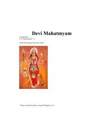 Devi Mahatmyam - stotra ratna