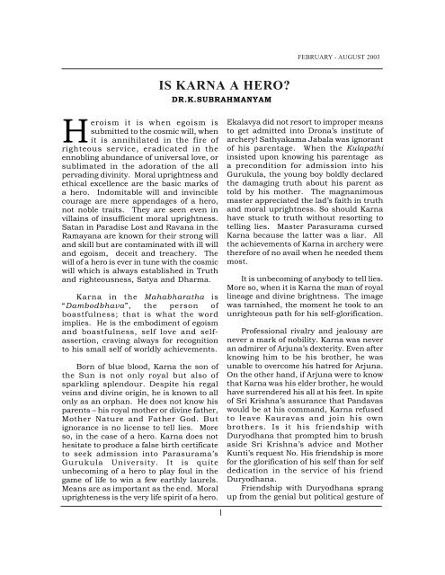 Epics in Imprints-1.pdf - Vivekananda Kendra Prakashan