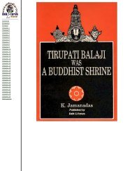 Tirupati Balaji was a Buddhist Shrine - Satnami.com