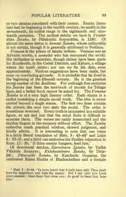 A history of Telugu literature; - Cristo Raul