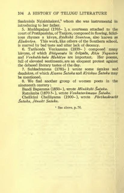 A history of Telugu literature; - Cristo Raul