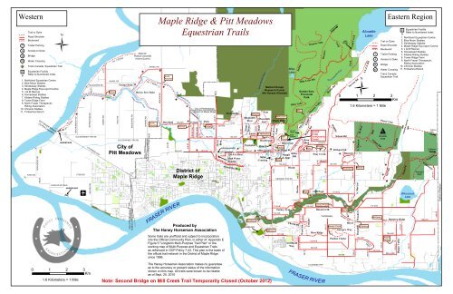 map of maple ridge Maps Horse Trails In Maple Ridge And Pitt Meadows map of maple ridge