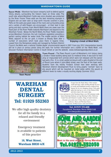 Town Guide - Wareham Town Council