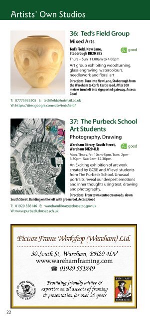 26 MAY ~ 10 JUNE - Purbeck Art Weeks