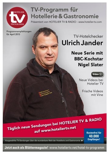 HOTEL TV PROGRAMM – April 2013