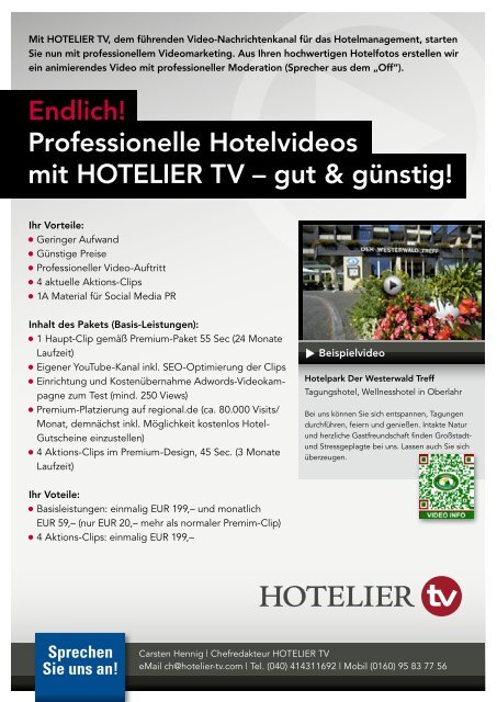 HOTEL TV PROGRAMM – April 2013