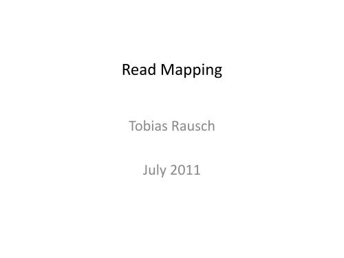 Read Mapping - EMBL
